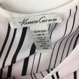 Kenneth Cole Tops - Kenneth Cole Stripe Floral White Blouse Sz Small Kenneth Cole Tops - Kenneth Cole Stripe Floral White Blouse Sz Small